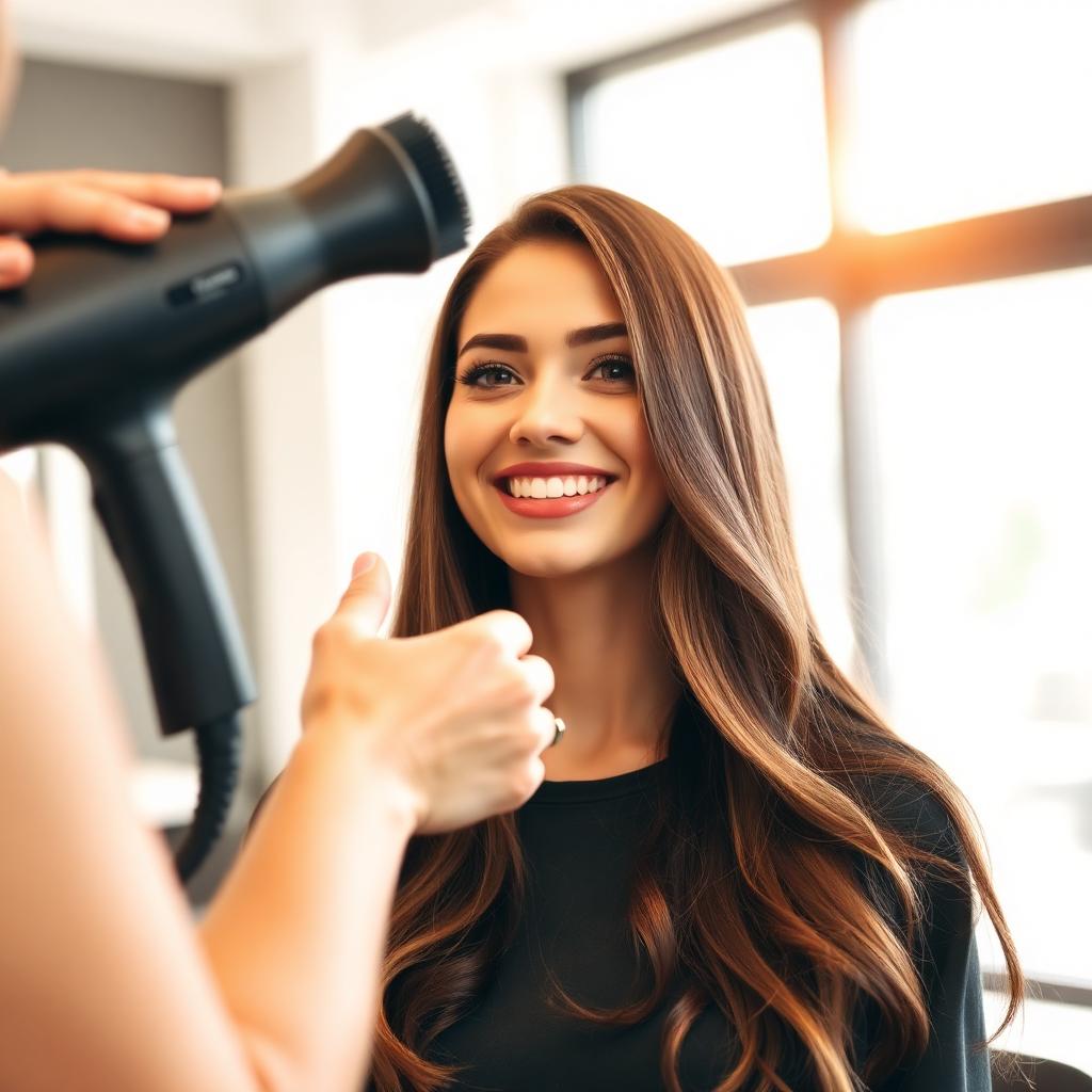 Dominique Koller bei einer persönlichen Haarberatung im Salon Bloom Hair & Nails