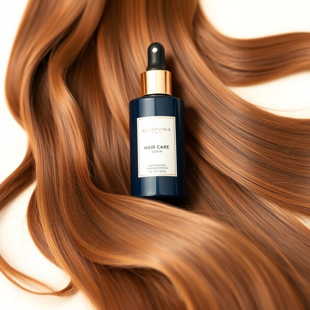 MONAT Haarpflege-Serum auf gesundem, glänzendem Haar